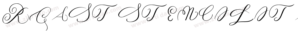 ROASTSTENCILITALIC R字体转换